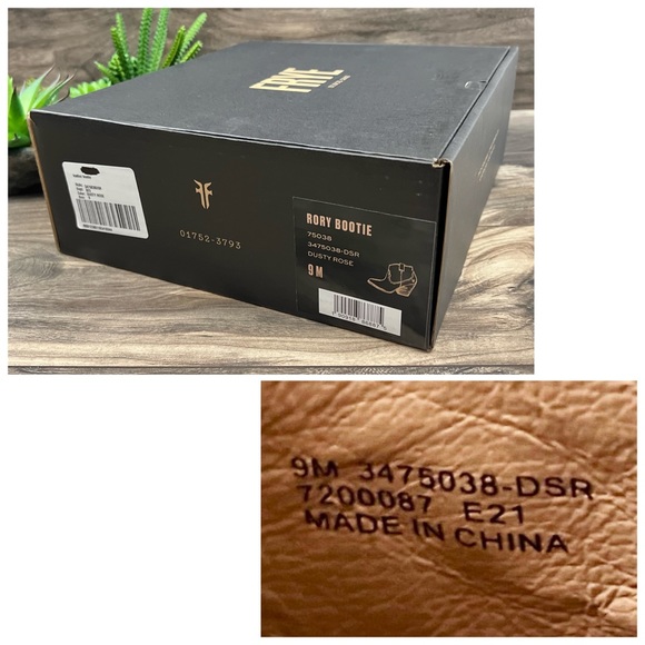 NIB Frye Rory Bootie Western Pointed Toe Lesther Ankle Boots Dusty Rose - Picture 13 of 15